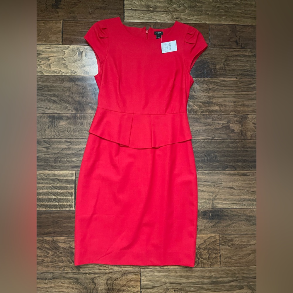 Jcrew Peplum Dress
